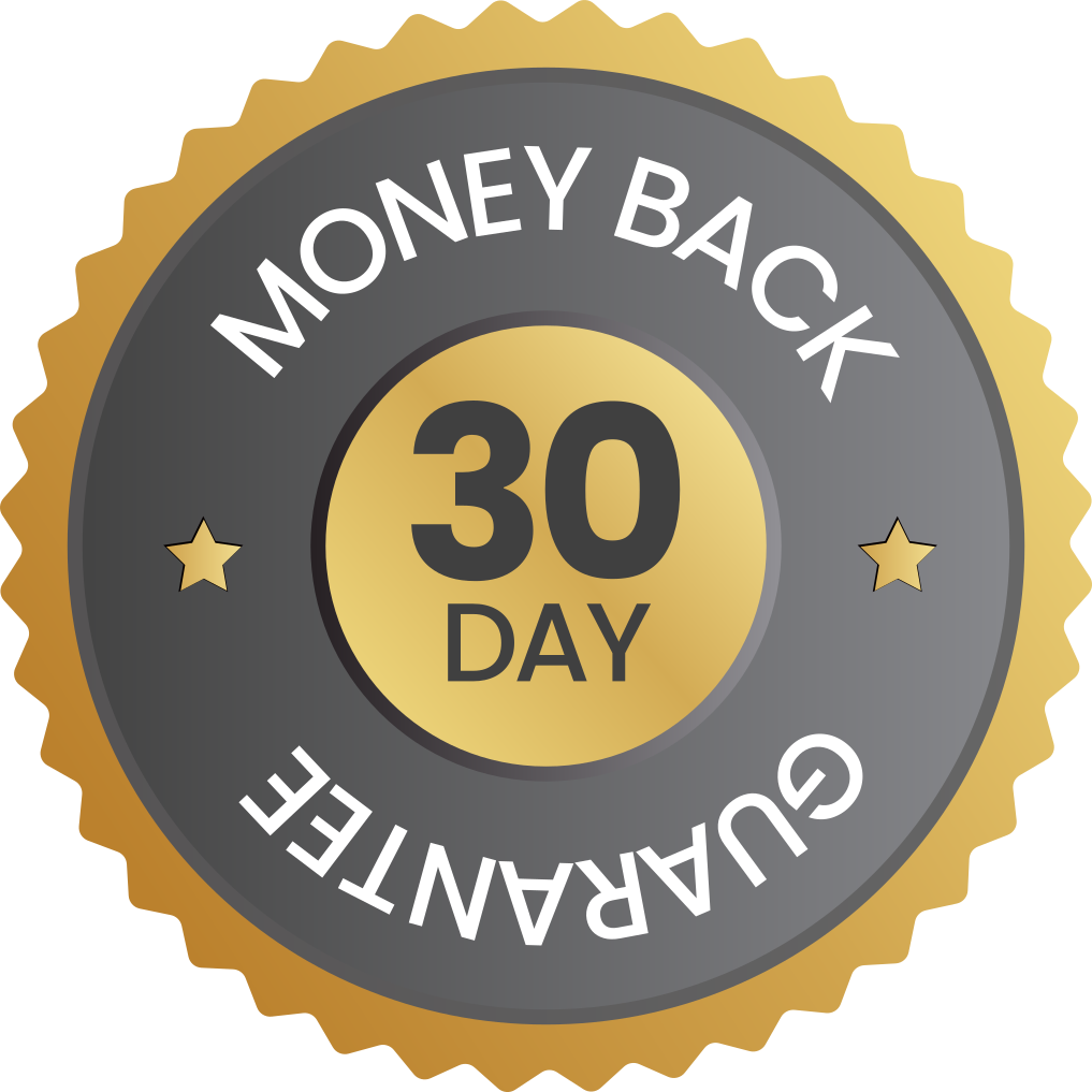 30-day money back guarantee badge